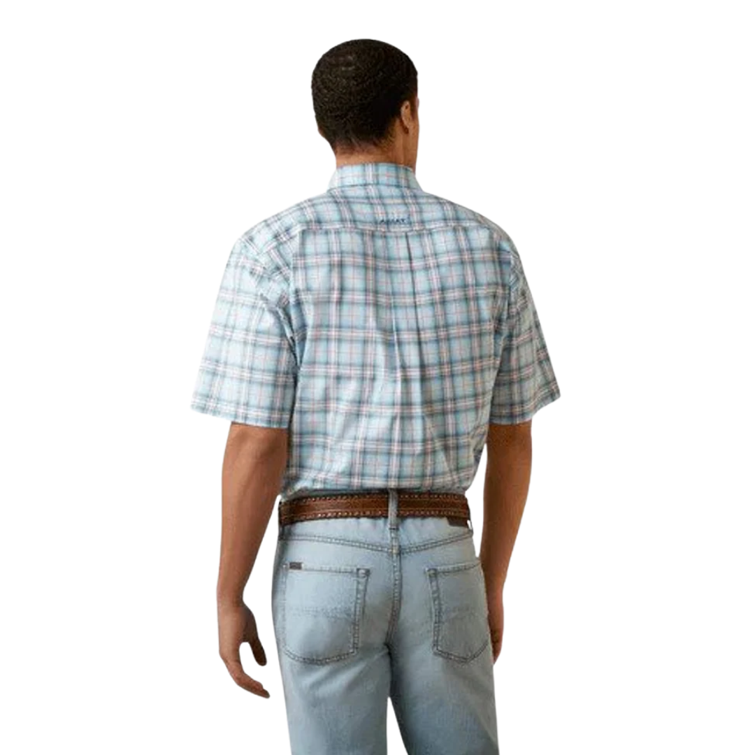 Ariat Men's Pro Series Osiel Pale Turquoise Shirt