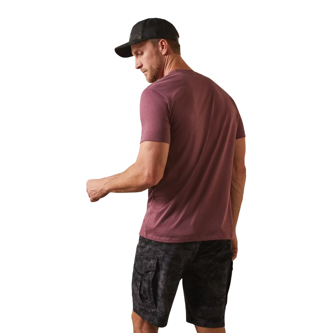 Ariat Men's Steel Bar Red Shirt