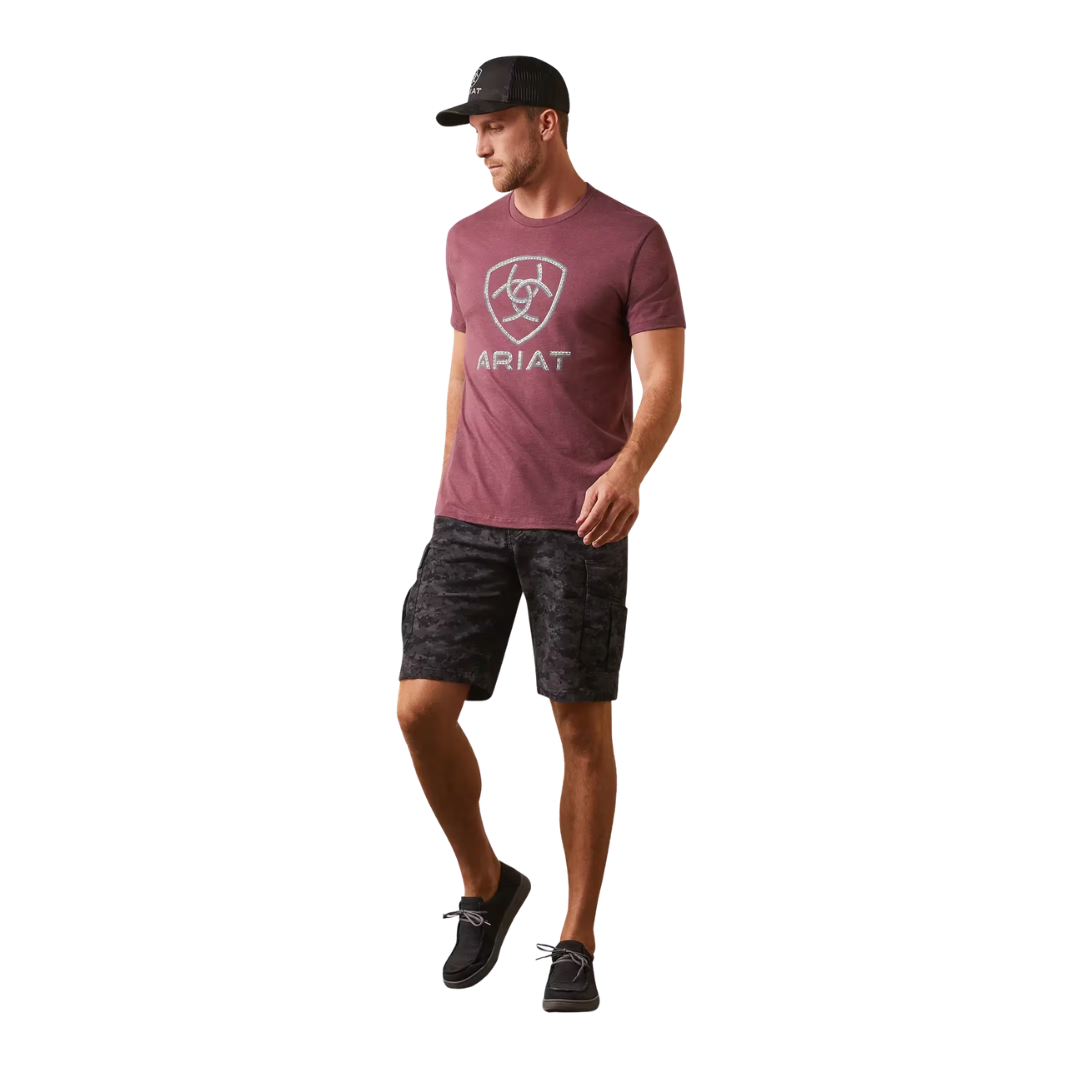 Ariat Men's Steel Bar Red Shirt