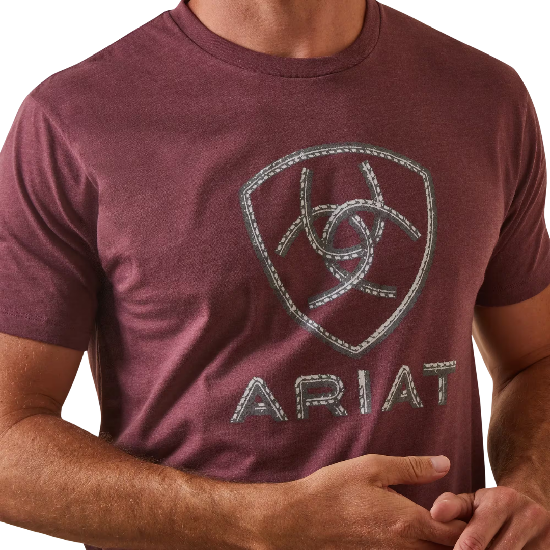 Ariat Men's Steel Bar Red Shirt