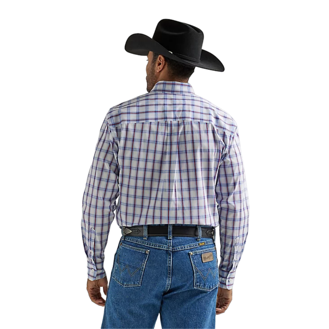 Wrangler Men's George Strait In Americana White Shirt