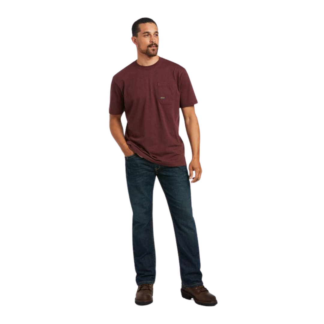 Ariat Men's Rebar Cotton Strong Red Shirt