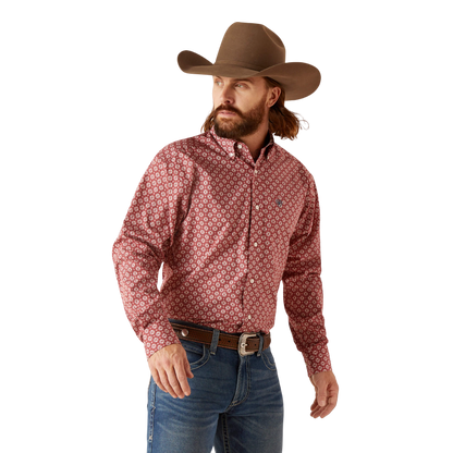Ariat Men's Wrinkle Free Gideon Classic Red Shirt