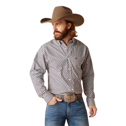 Ariat Men's Wrinkle Free Grayden Classic Light Brown Shirt