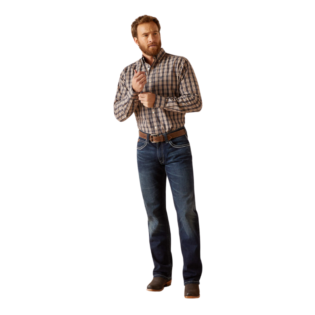 Ariat Men's Wrinkle Free Brown Shirt