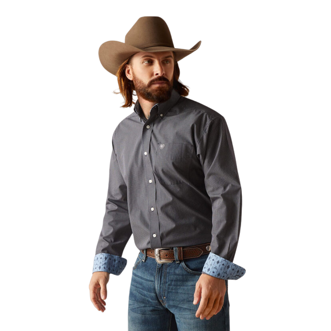 Ariat Men's Wrinkle Free Killian Classic Grey Shirt