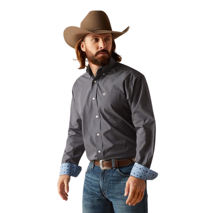 Ariat Men's Wrinkle Free Killian Classic Grey Shirt