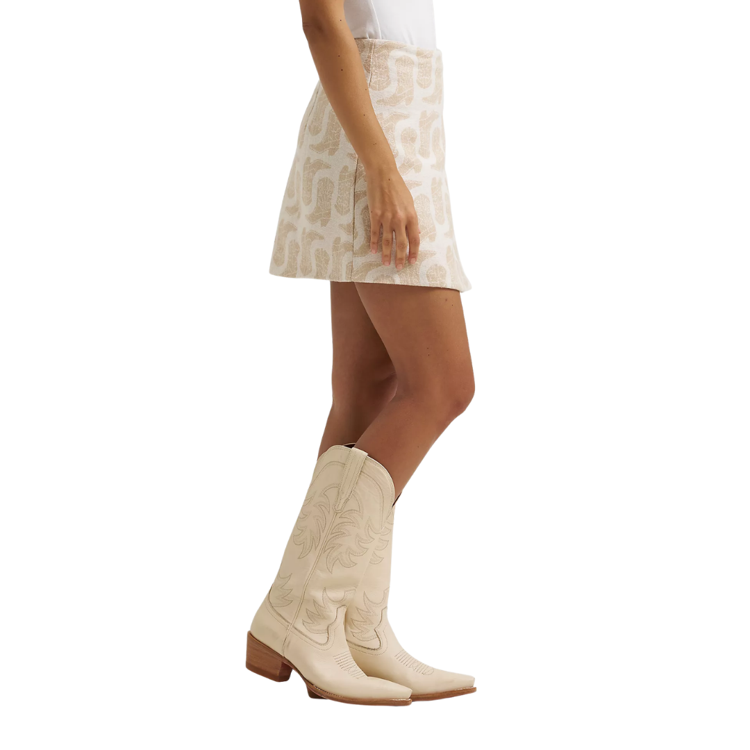 Wrangler Women's Jacquard Light Brown Skirt