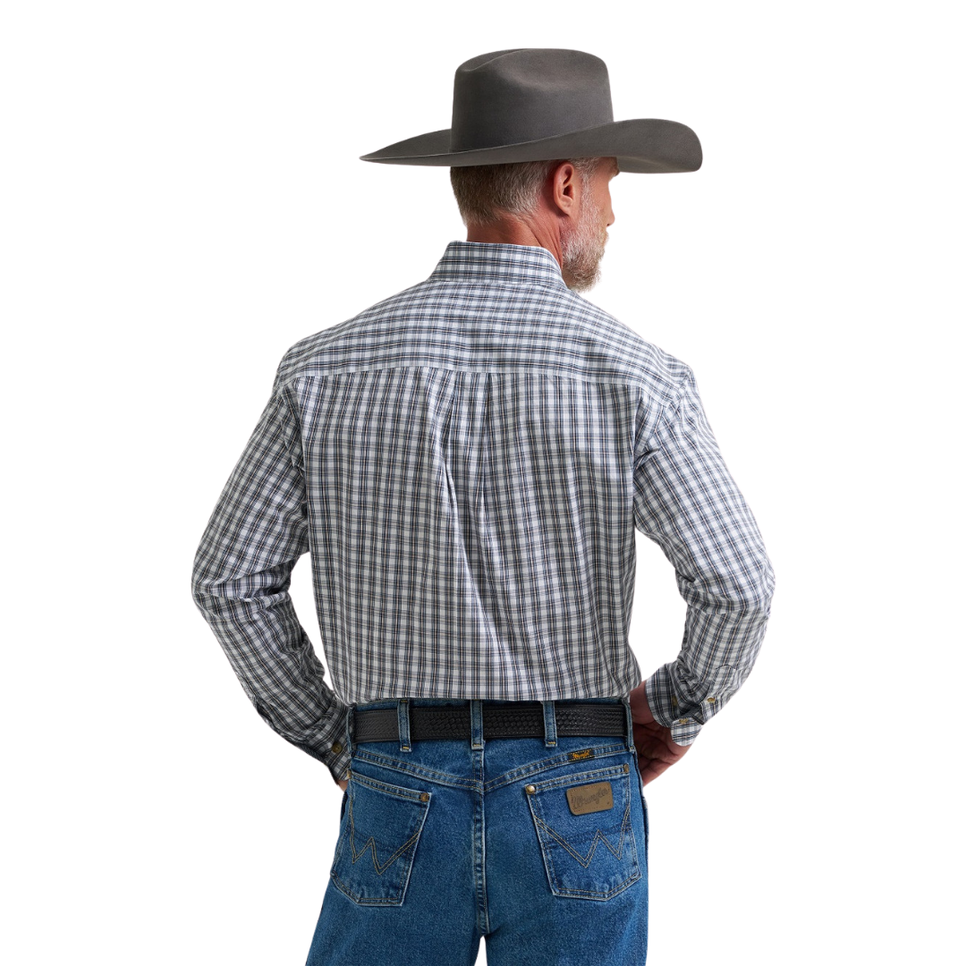Wrangler Men's George Strait Blue Shirt