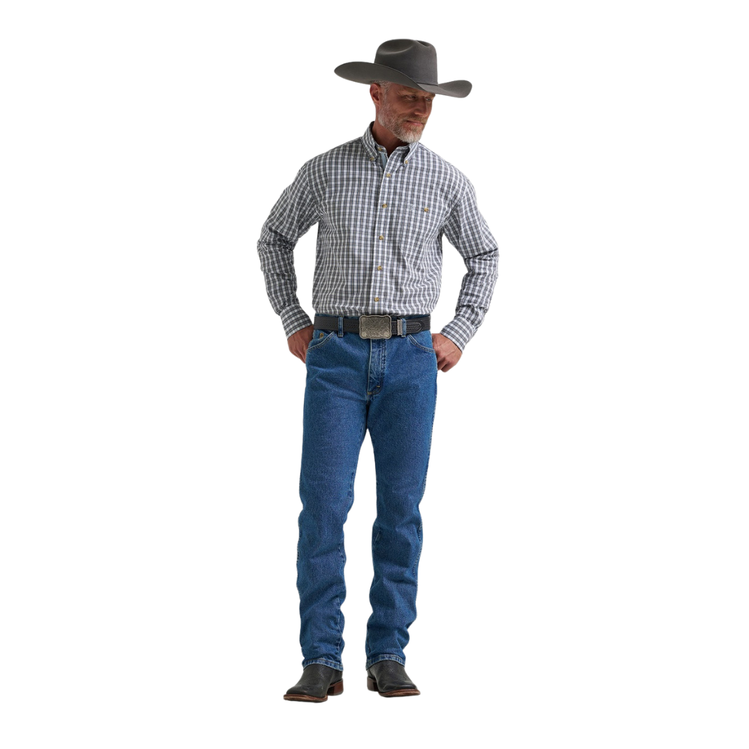 Wrangler Men's George Strait Blue Shirt
