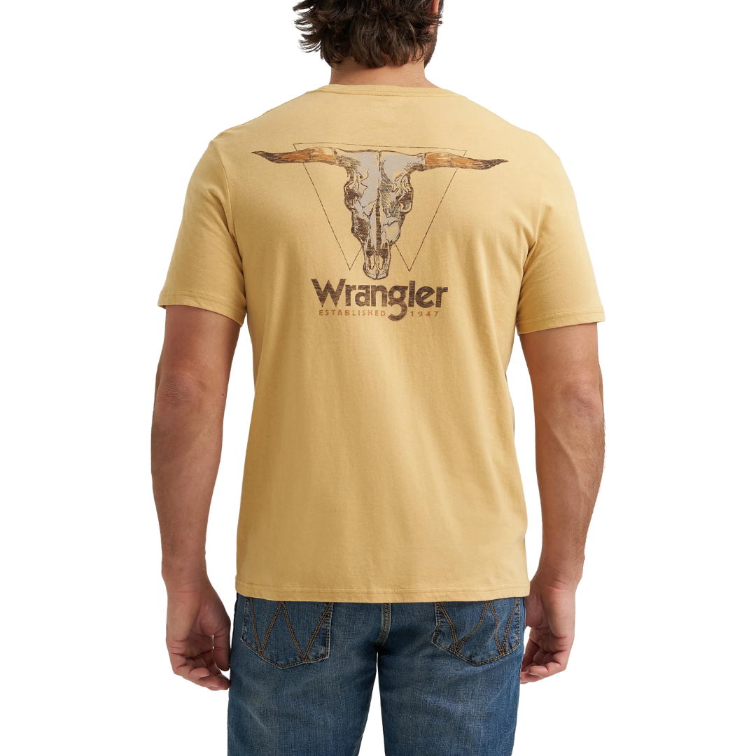 Wrangler Men's Graphic Egret Heather T-Shirt