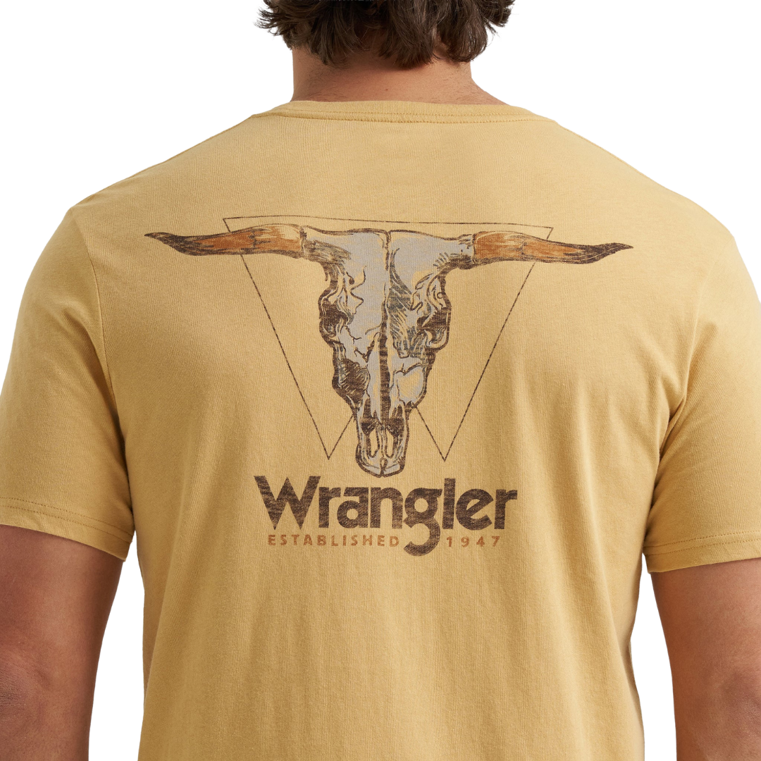 Wrangler Men's Graphic Egret Heather T-Shirt
