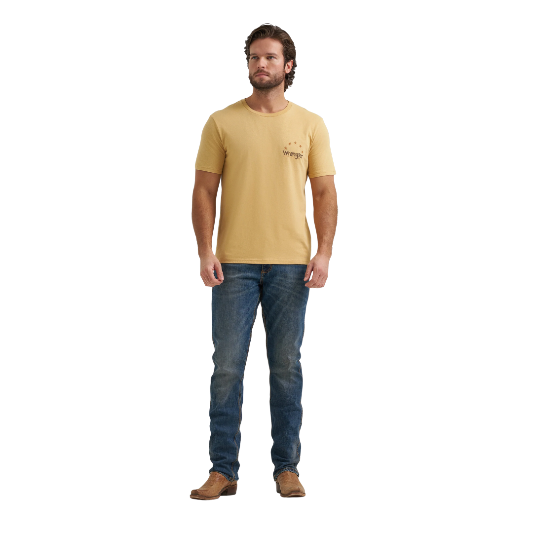 Wrangler Men's Graphic Egret Heather T-Shirt