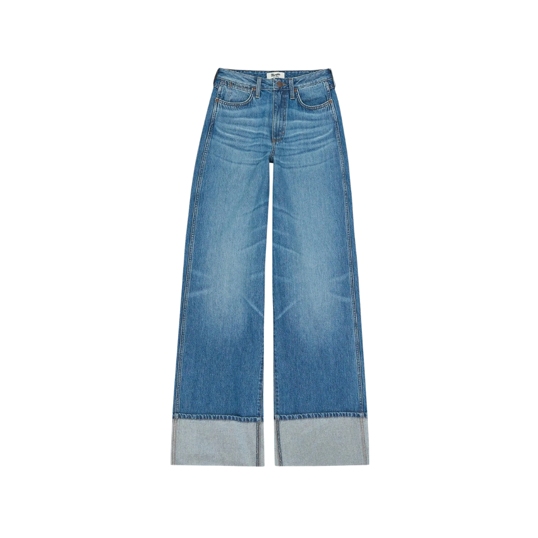 Wrangler Women's Bailey Wide Leg High Rise Denim Jeans