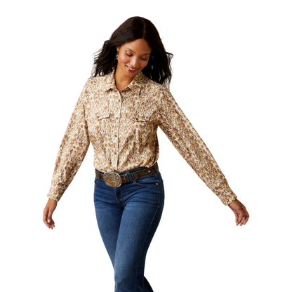 Ariat Women's Sophia Leopard Brown Shirt