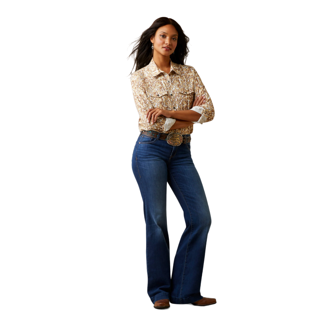 Ariat Women's Sophia Leopard Brown Shirt
