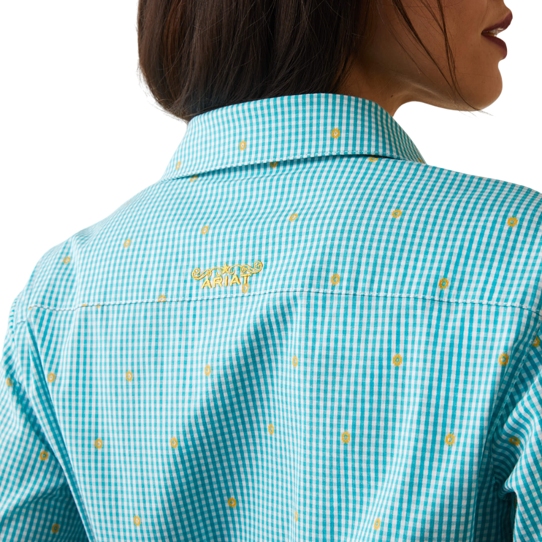 Ariat Women's Susanna Check Kirby Blue Shirt