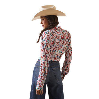 Ariat Women's Blazin Boots Kirby White Shirt