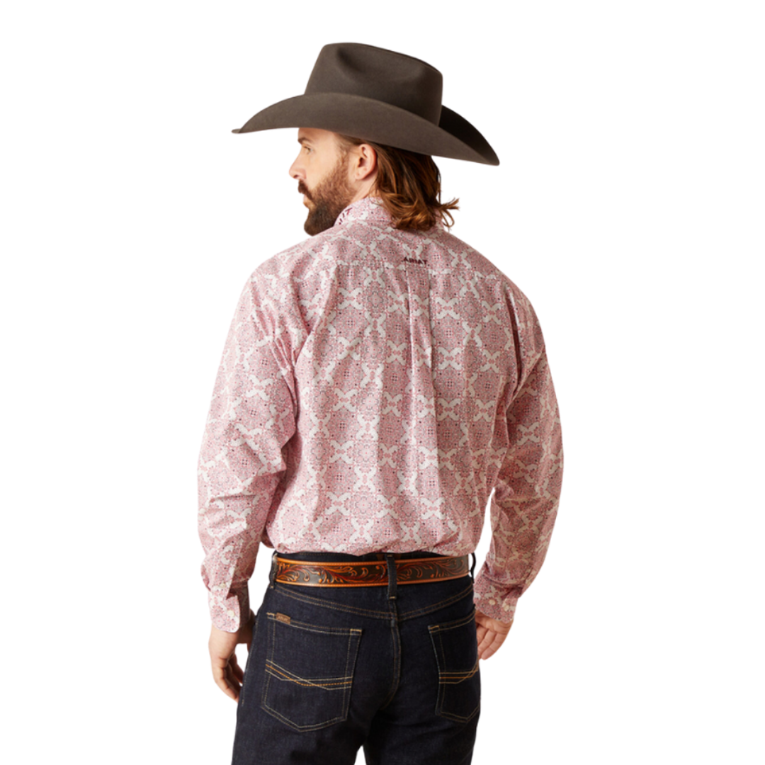 Ariat Men's Team Logo Clifford Pink Shirt