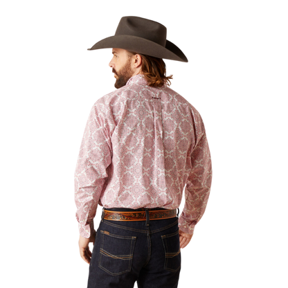 Ariat Men's Team Logo Clifford Pink Shirt