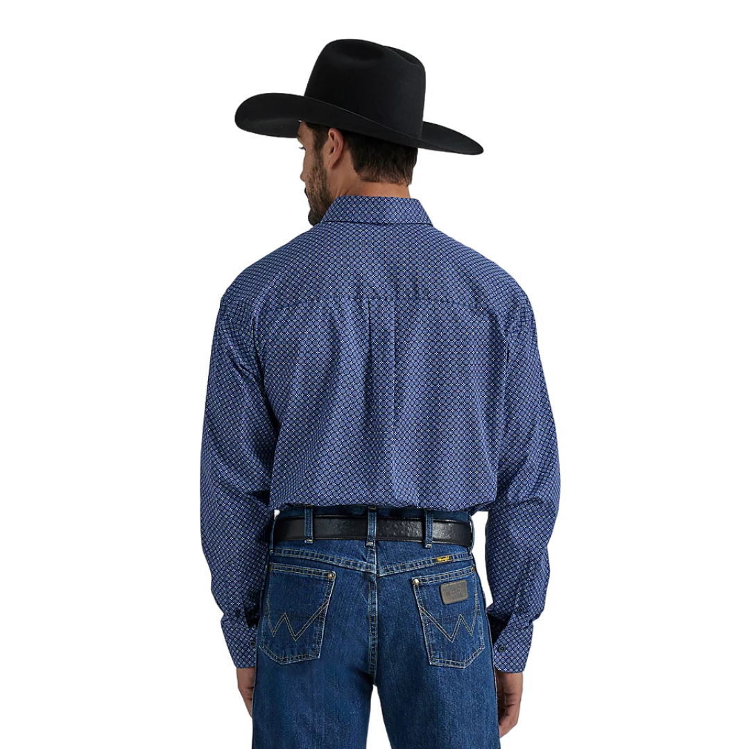 Wrangler Men's George Strait Blue Shirt