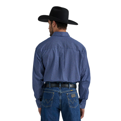 Wrangler Men's George Strait Blue Shirt