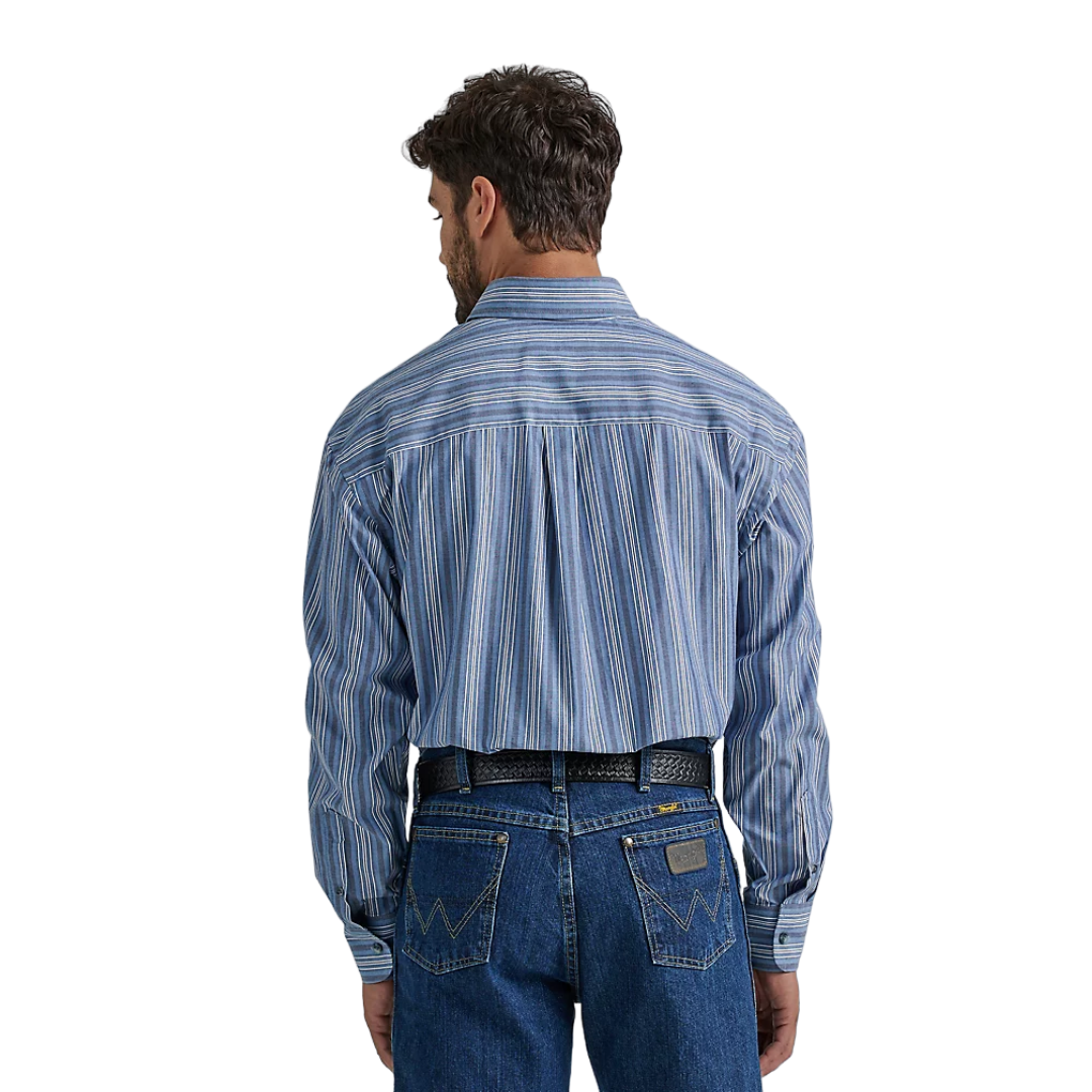 Wrangler Men's George Strait Blue Shirt