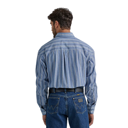 Wrangler Men's George Strait Blue Shirt