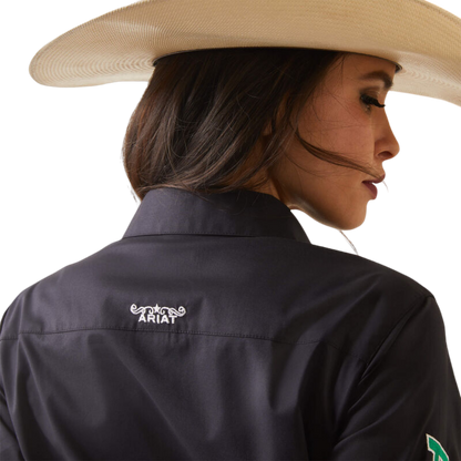 Ariat Women's MX Flag Team Kirby Black Shirt