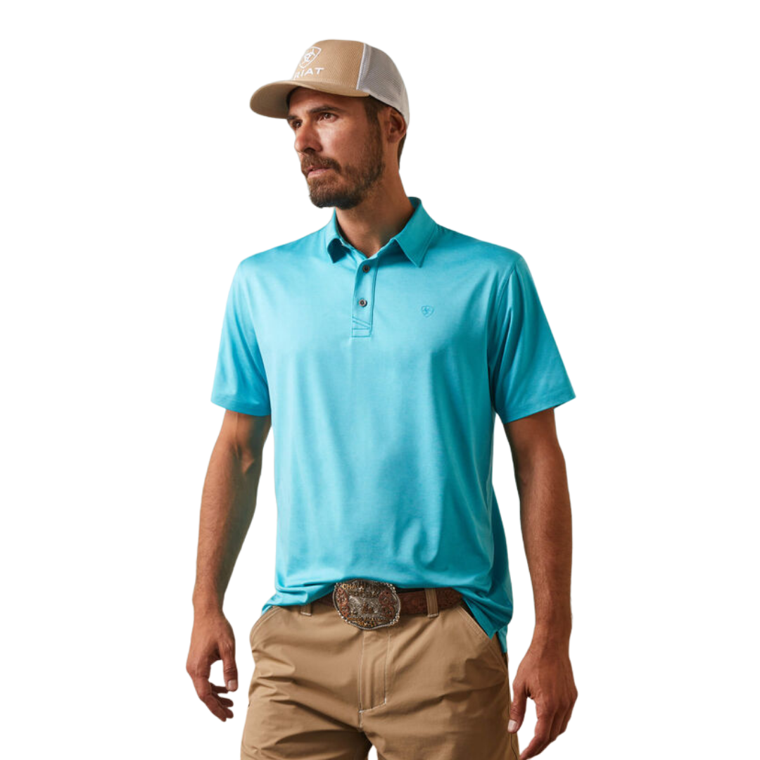 Ariat Men's Peacock Blue Charger 2.0 Blue Shirt
