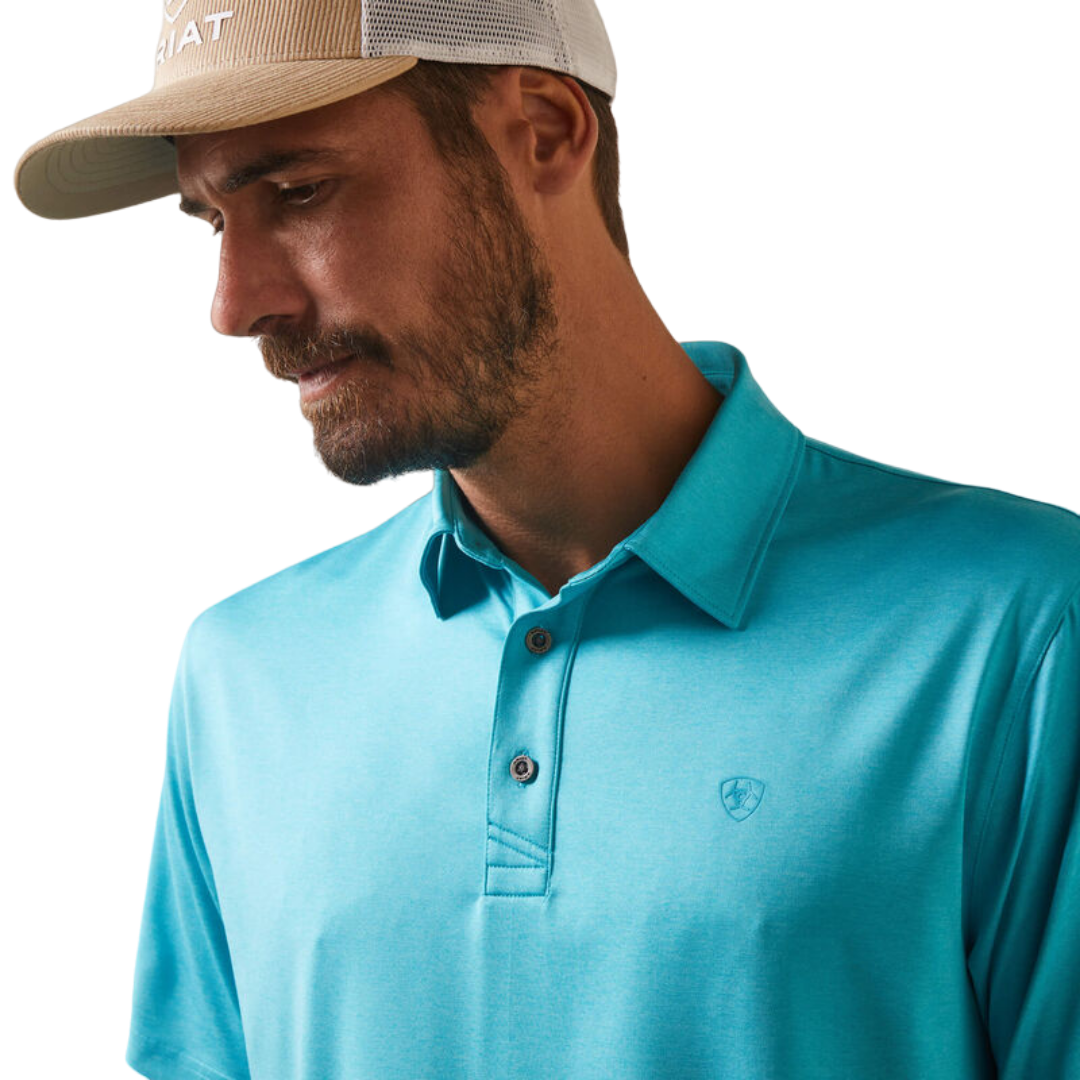 Ariat Men's Peacock Blue Charger 2.0 Blue Shirt