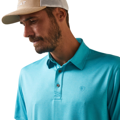 Ariat Men's Peacock Blue Charger 2.0 Blue Shirt