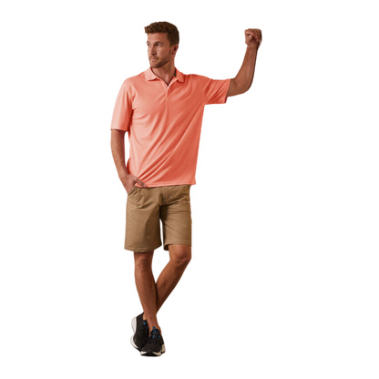 Ariat Men's Peach Echo Pink Polo Shirt
