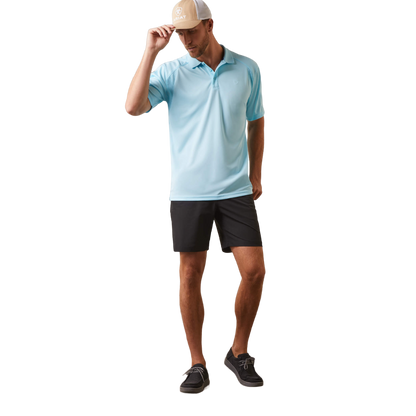 Ariat Men's Cenote Aqua Turquoise Polo Shirt