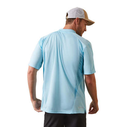 Ariat Men's Cenote Aqua Turquoise Polo Shirt