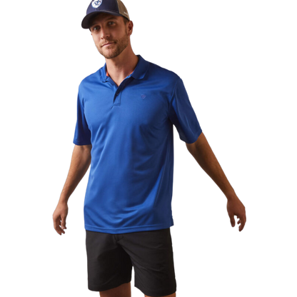 Ariat Men's Monaco Blue Tek Polo