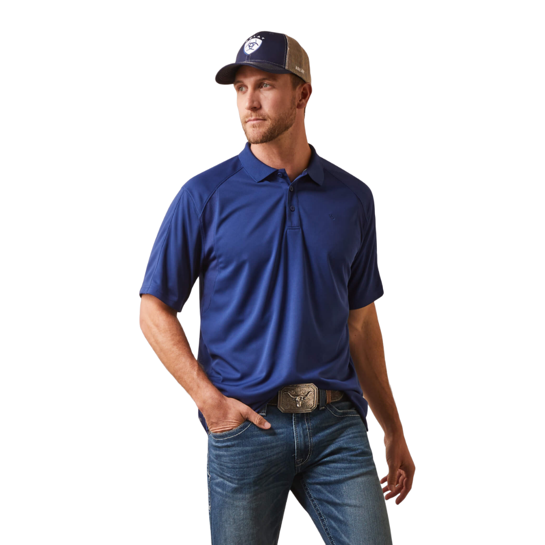 Ariat Men's Cloudburst Blue Polo