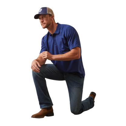 Ariat Men's Cloudburst Blue Polo