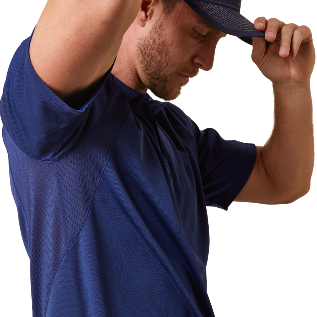 Ariat Men's Cloudburst Blue Polo