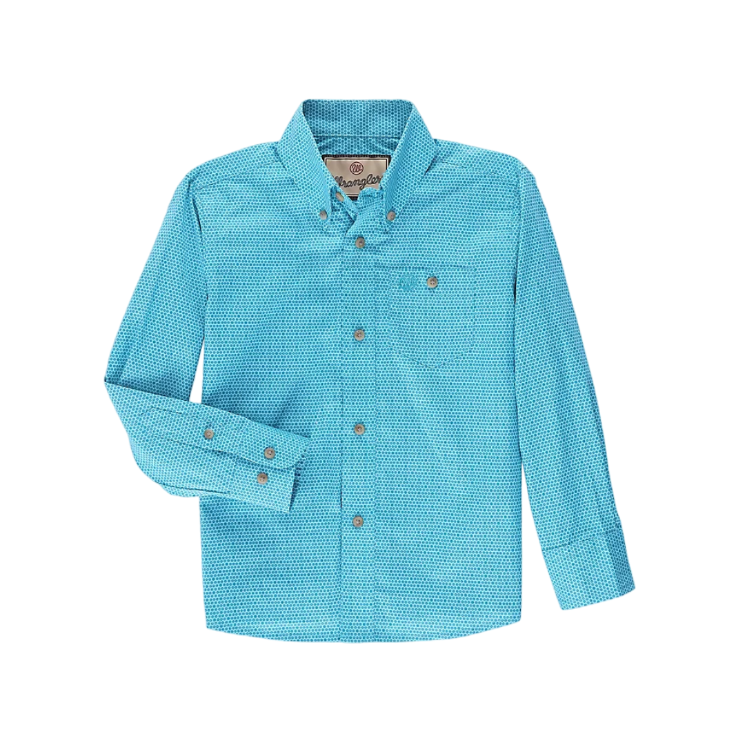 Wrangler Boy's Classic Blue Shirt