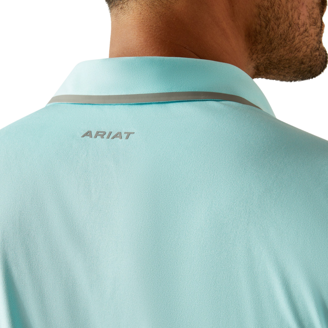 Ariat Men's Welded Tek Light Blue Polo