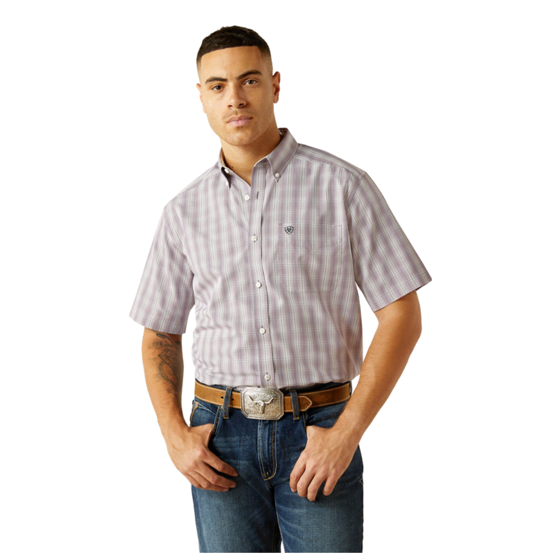 Ariat Men's Wrinkle Free Roy Classic Grey Shirt