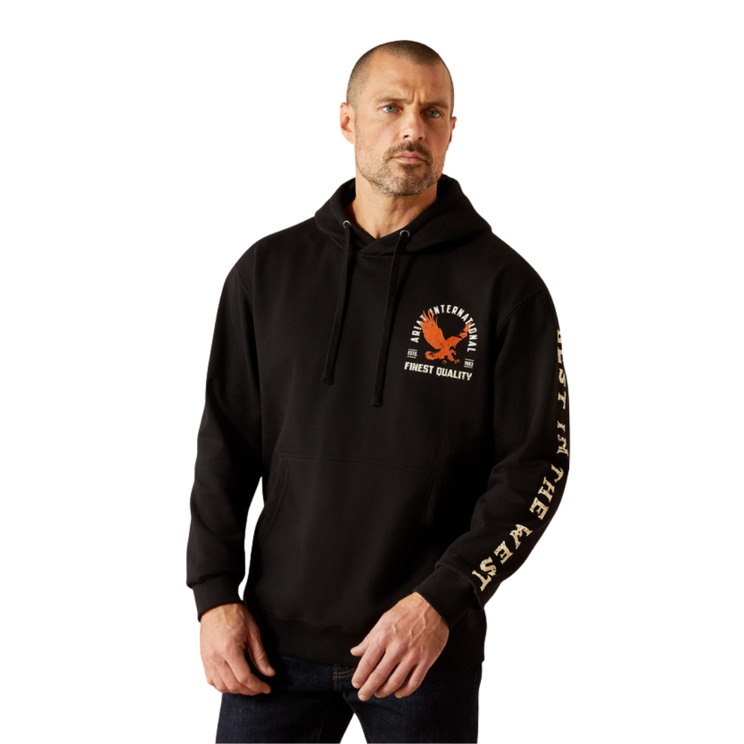 Ariat Men's Eagle Large Black Hoodie