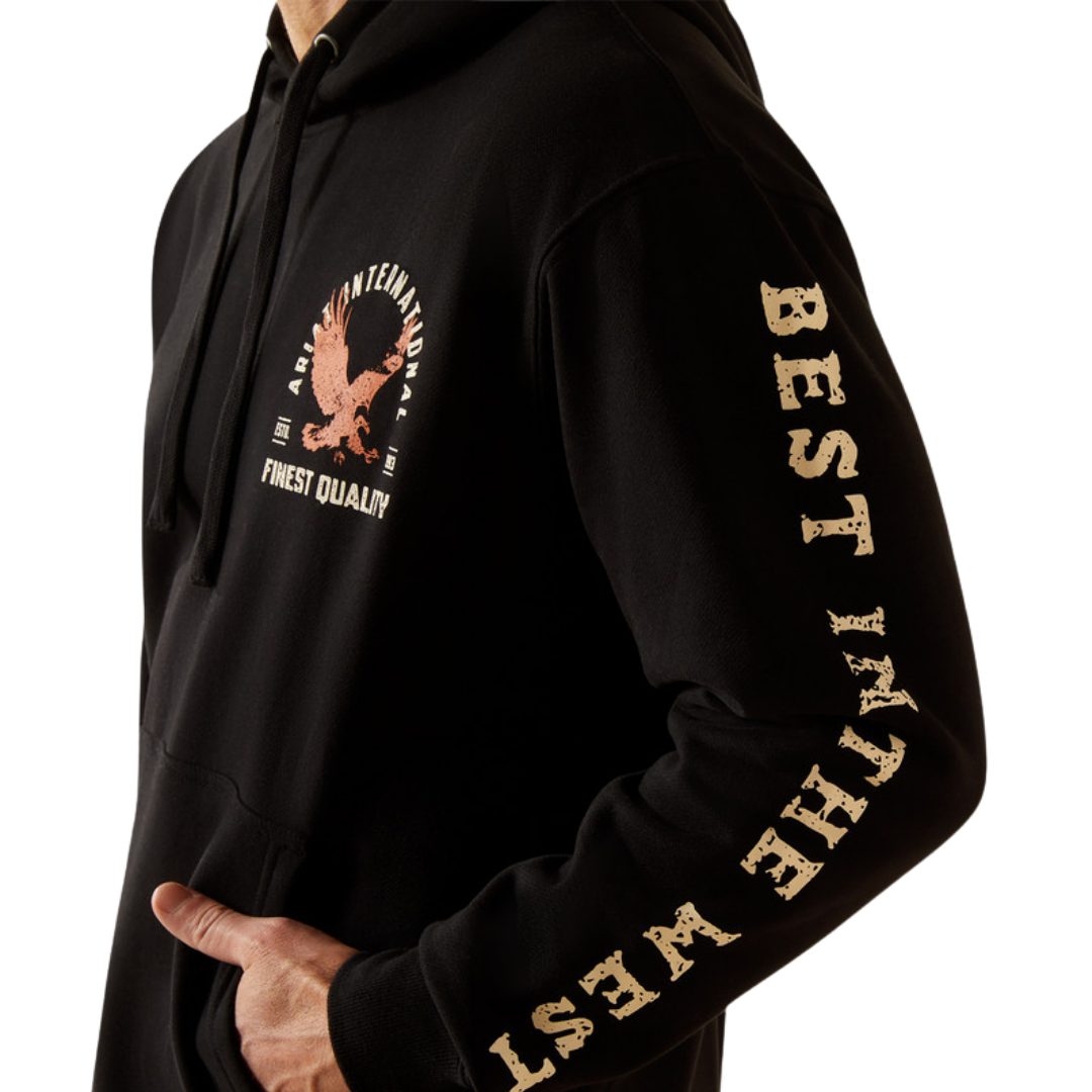 Ariat Men's Eagle Large Black Hoodie