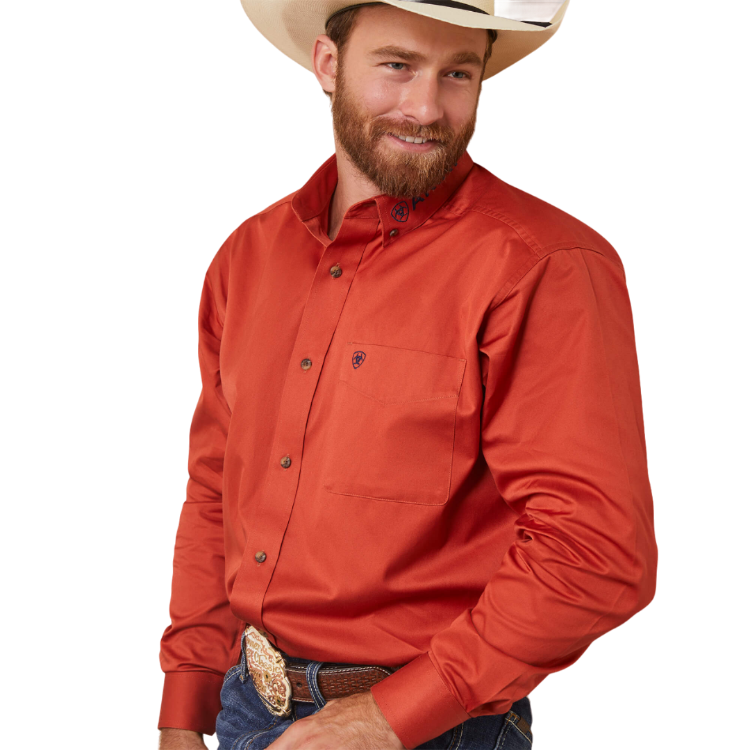Ariat Men's Tiger Orange Shirt