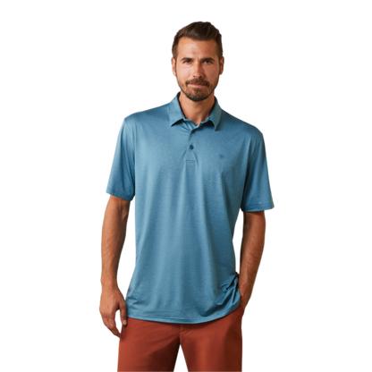 Ariat Men's Eurasian Teal Turquoise Polo Shirt