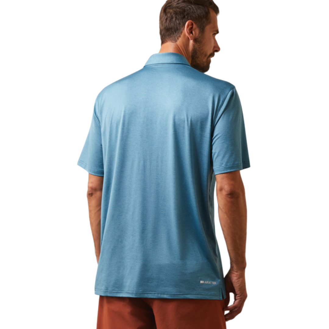 Ariat Men's Eurasian Teal Turquoise Polo Shirt