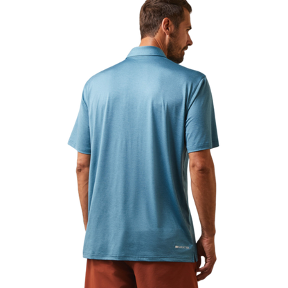 Ariat Men's Eurasian Teal Turquoise Polo Shirt