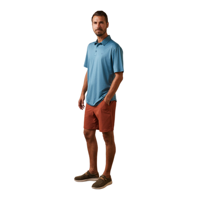 Ariat Men's Eurasian Teal Turquoise Polo Shirt