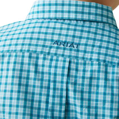 Ariat Youth Boy's Fit Long Sleeve Blue Shirt